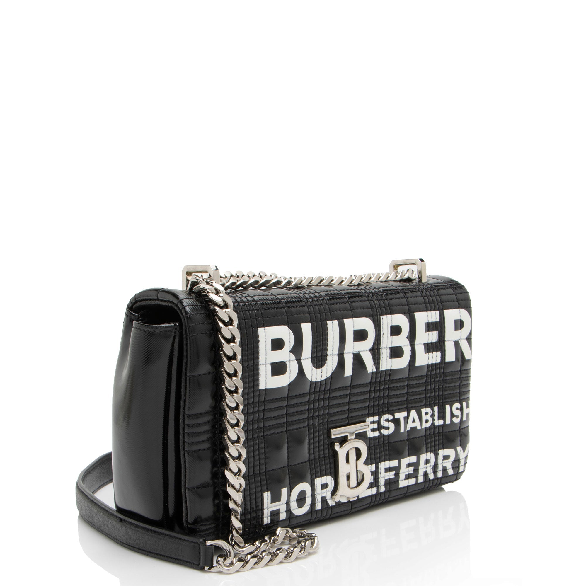 Burberry Quilted Leather Horseferry TB Shoulder Bag