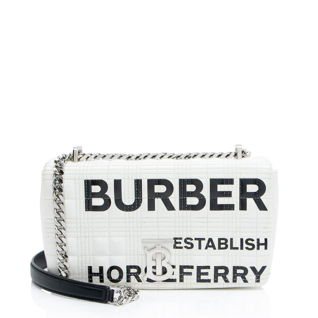 Burberry Quilted Leather Horseferry TB Shoulder Bag