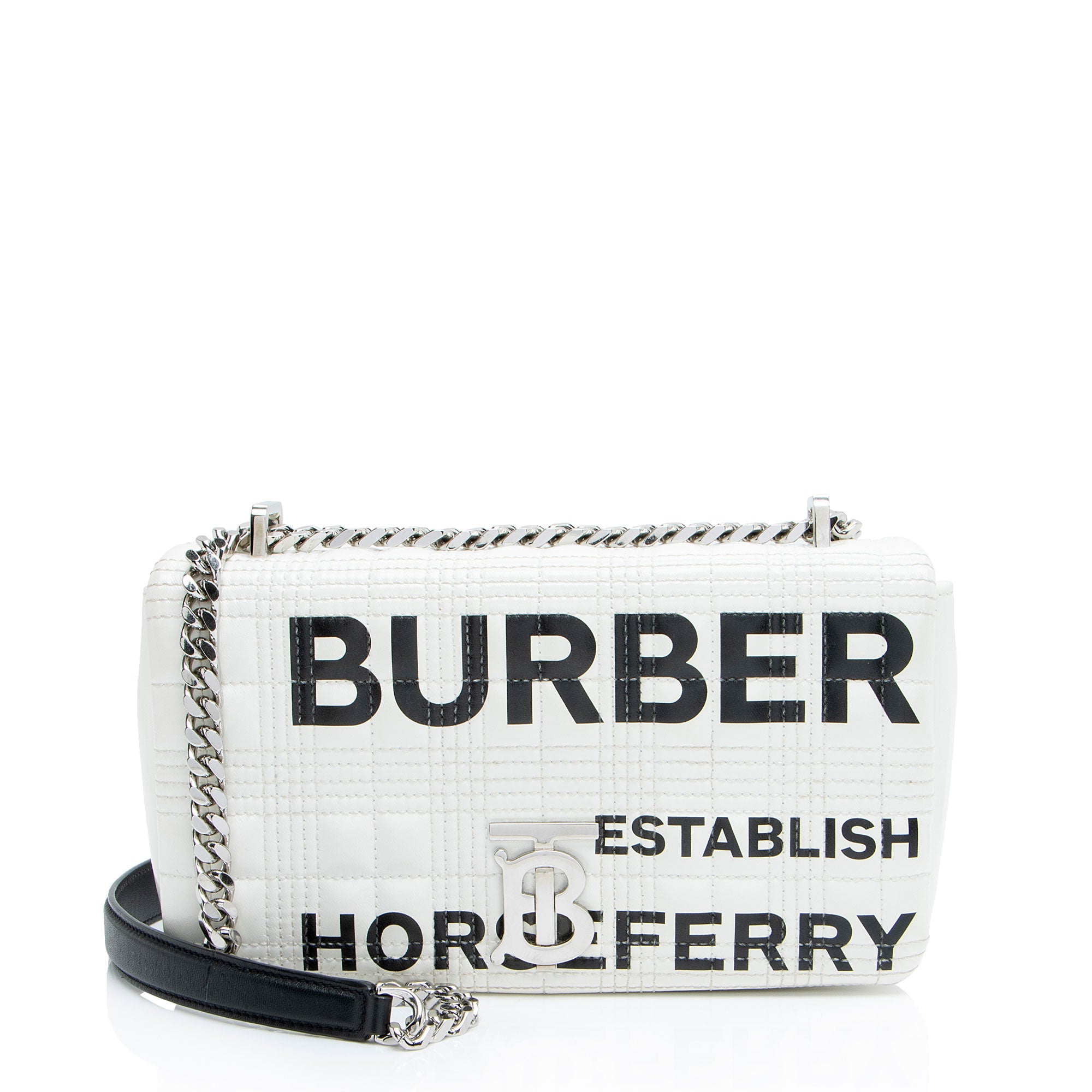 Burberry Quilted Leather Horseferry TB Shoulder Bag