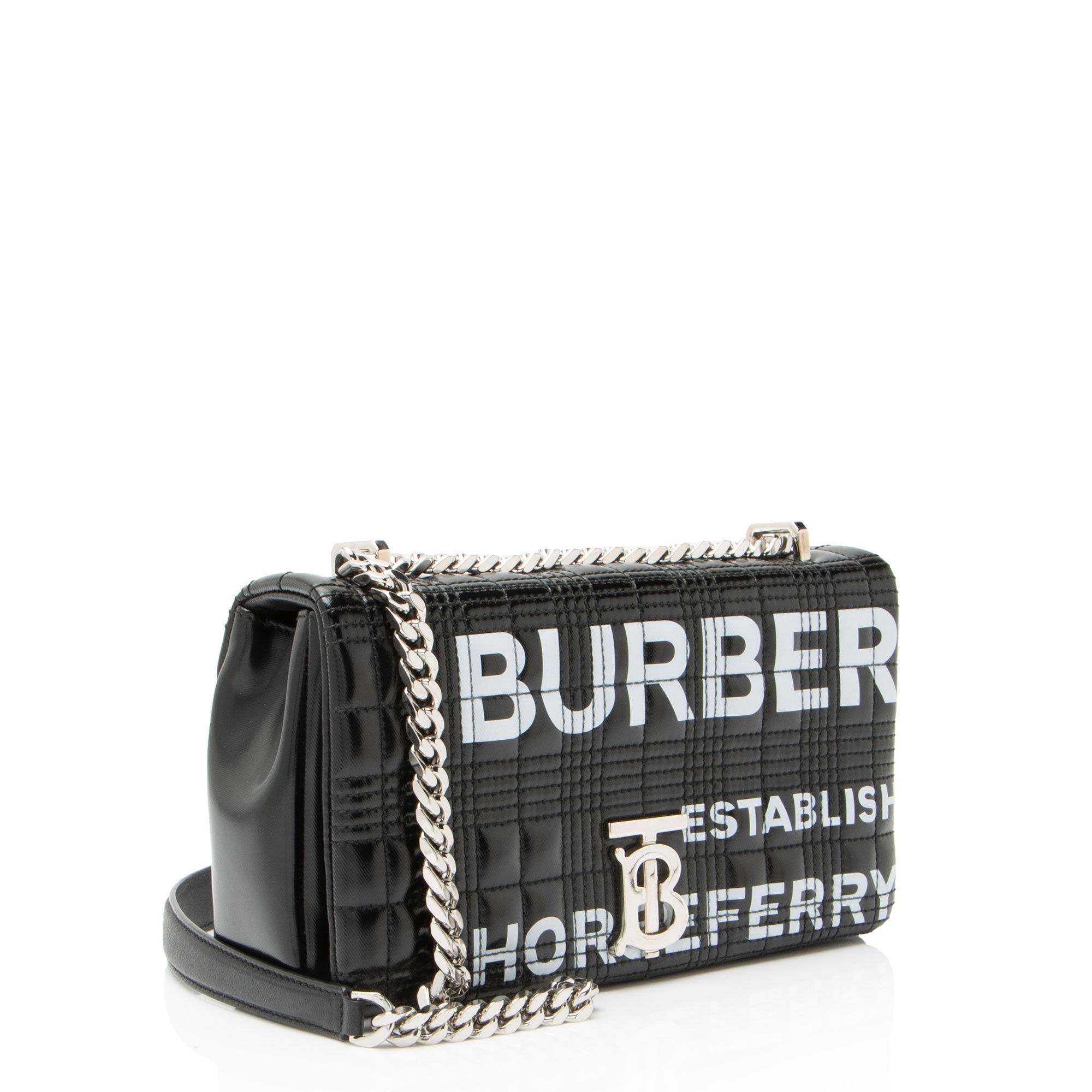 Burberry Quilted Leather Horseferry TB Shoulder Bag