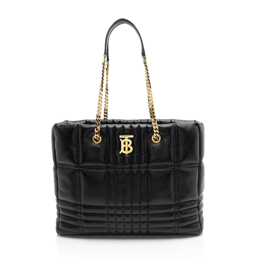 Burberry Quilted Leather Lola Shopping Tote