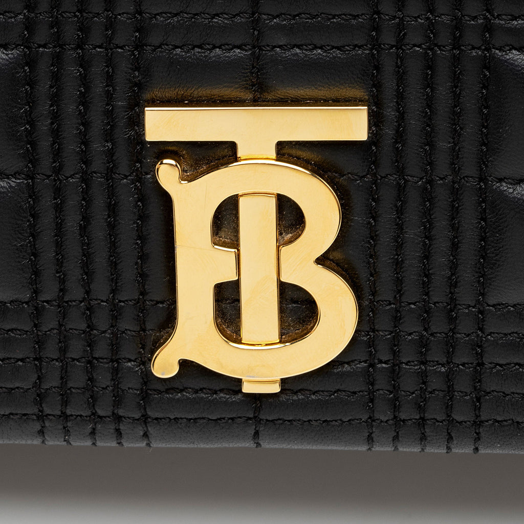 Burberry Quilted Leather TB Lola Chain Medium Shoulder Bag (SHF-JM6QGj)