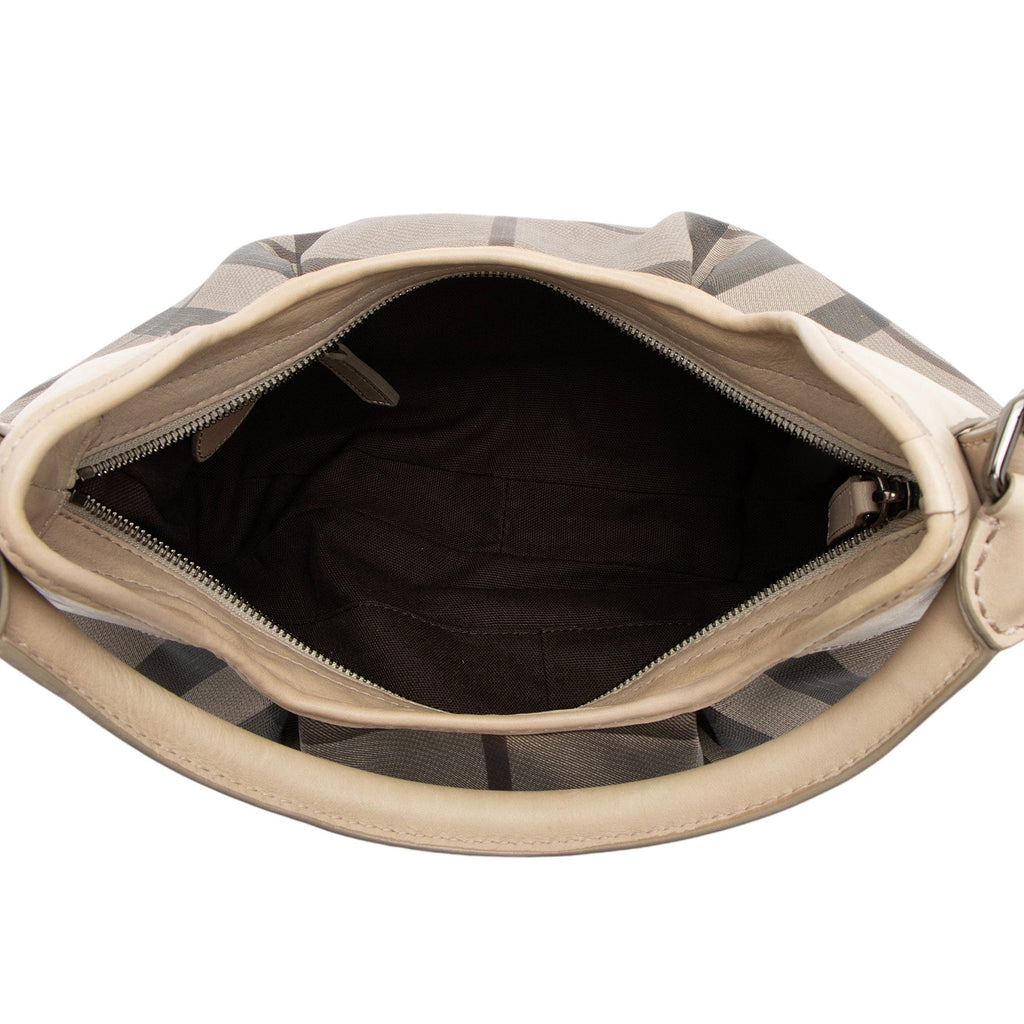 Burberry Smoke Check Brooklyn Hobo (SHF-O9bJhD)