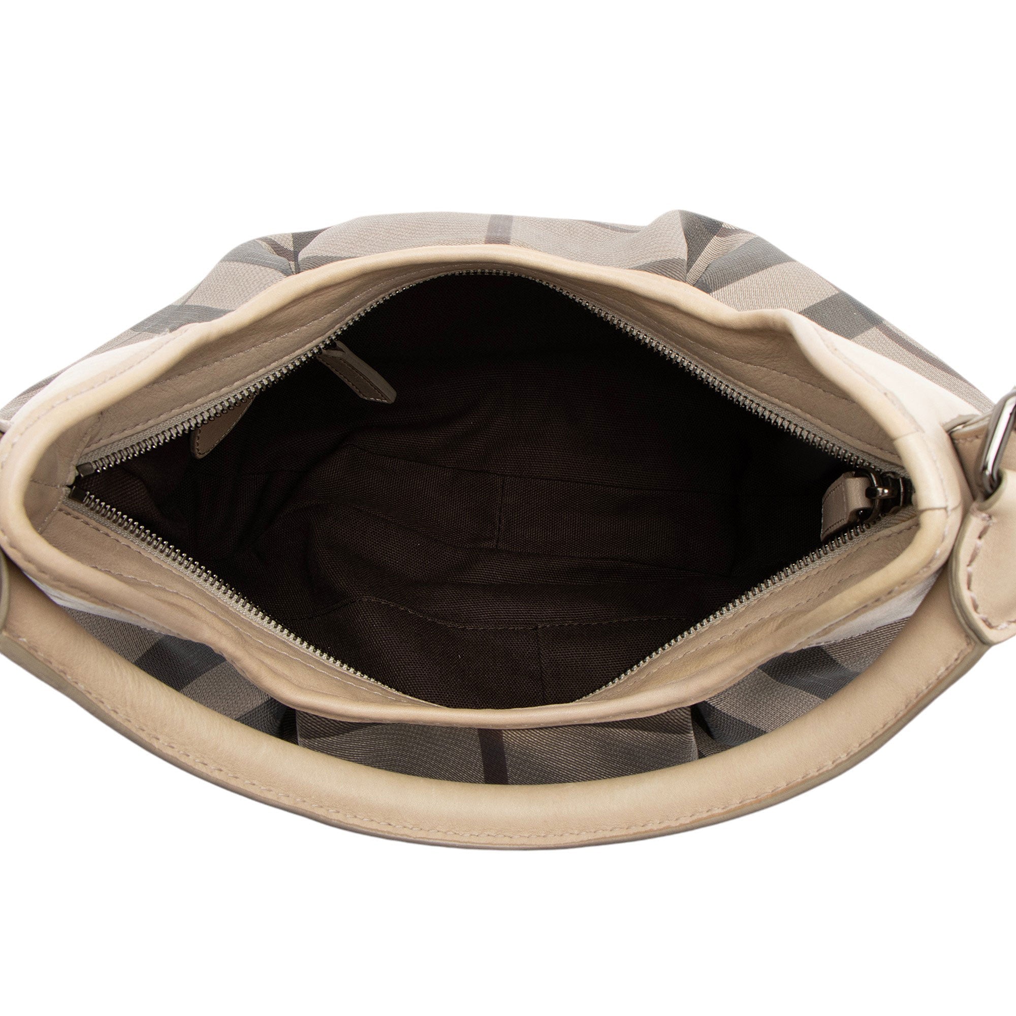Burberry Smoke Check Brooklyn Hobo (SHF-O9bJhD)