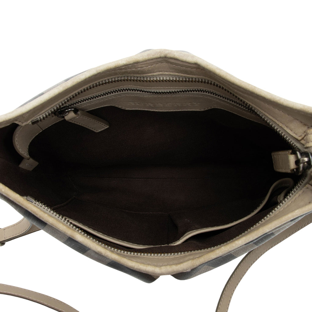 Burberry Smoked Check Hartham Crossbody (SHF-nbBZEF)