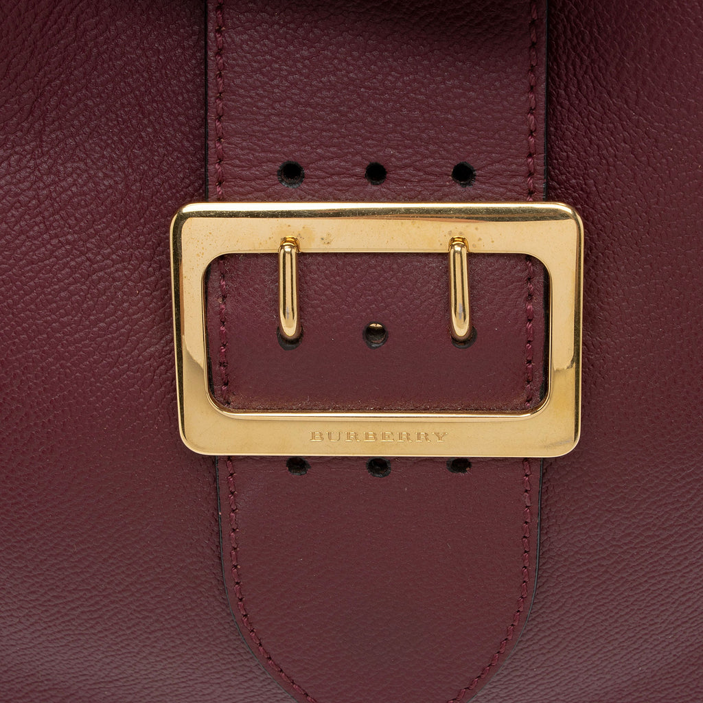 Burberry Soft Grain Calfskin Buckle Medium Tote