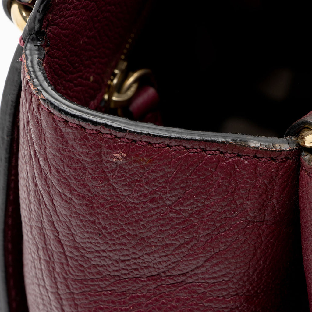 Burberry Soft Grain Calfskin Buckle Medium Tote