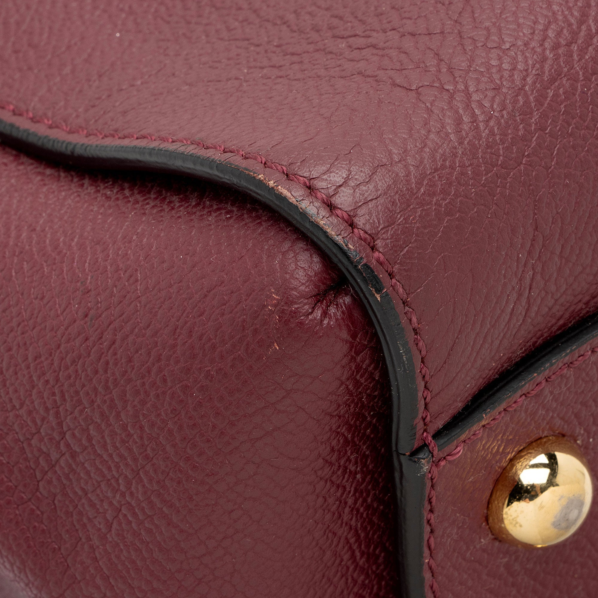 Burberry Soft Grain Calfskin Buckle Medium Tote