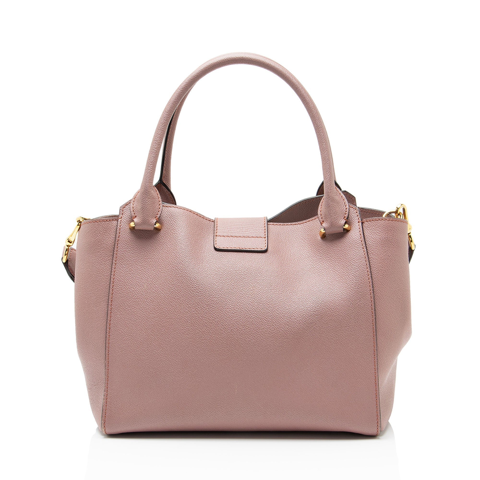 Burberry Soft Grain Calfskin Buckle Medium Tote