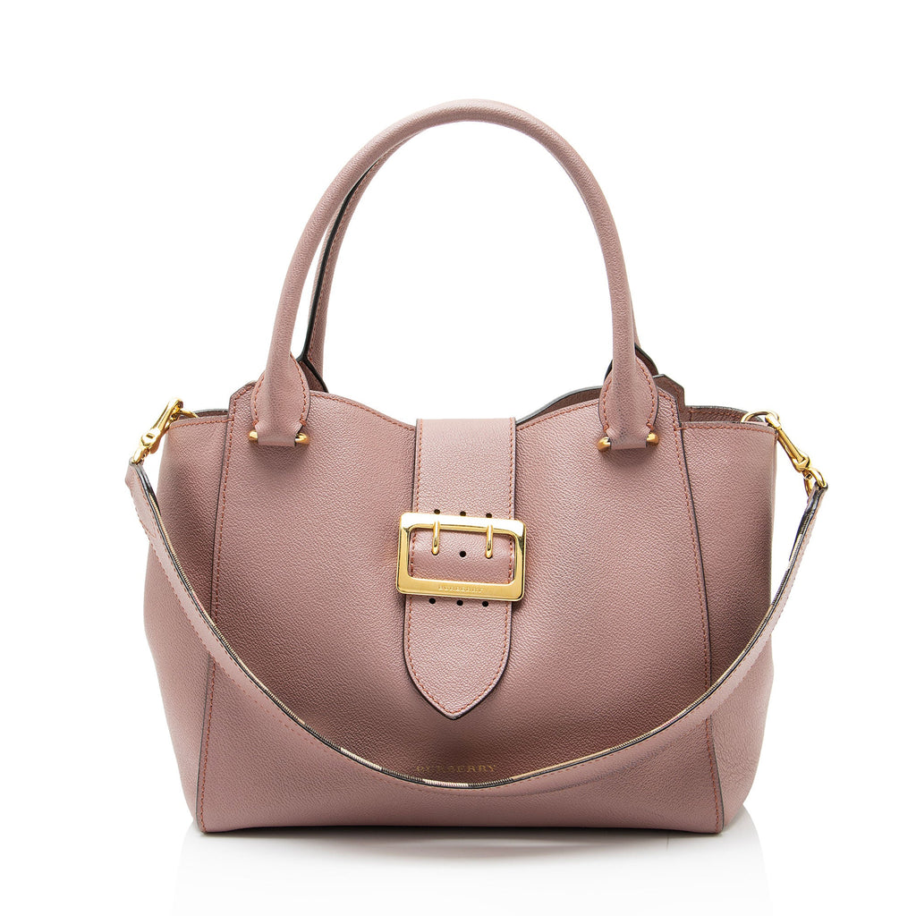 Burberry Soft Grain Calfskin Buckle Medium Tote