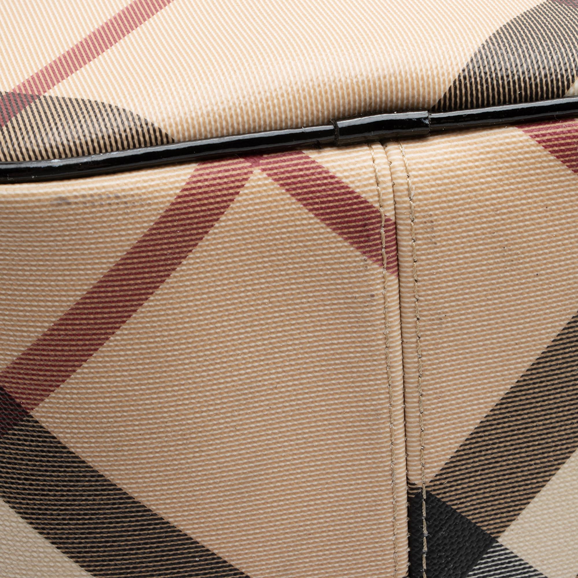 Burberry Super Nova Check Chester Boston Bag (SHF-1yslCD)