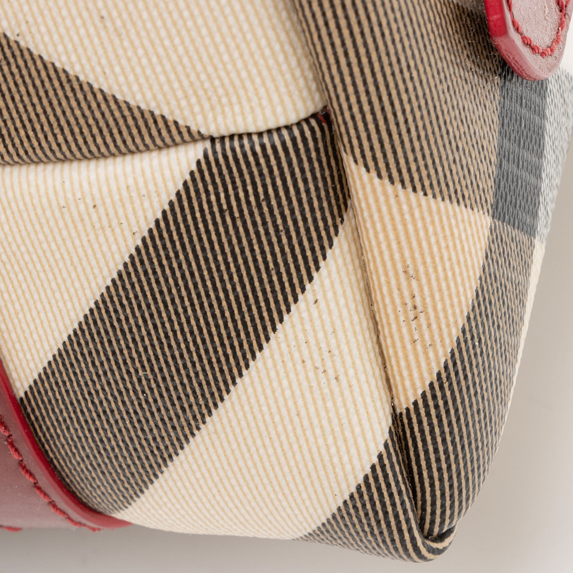 Burberry Super Nova Check Mini Boston Bag
