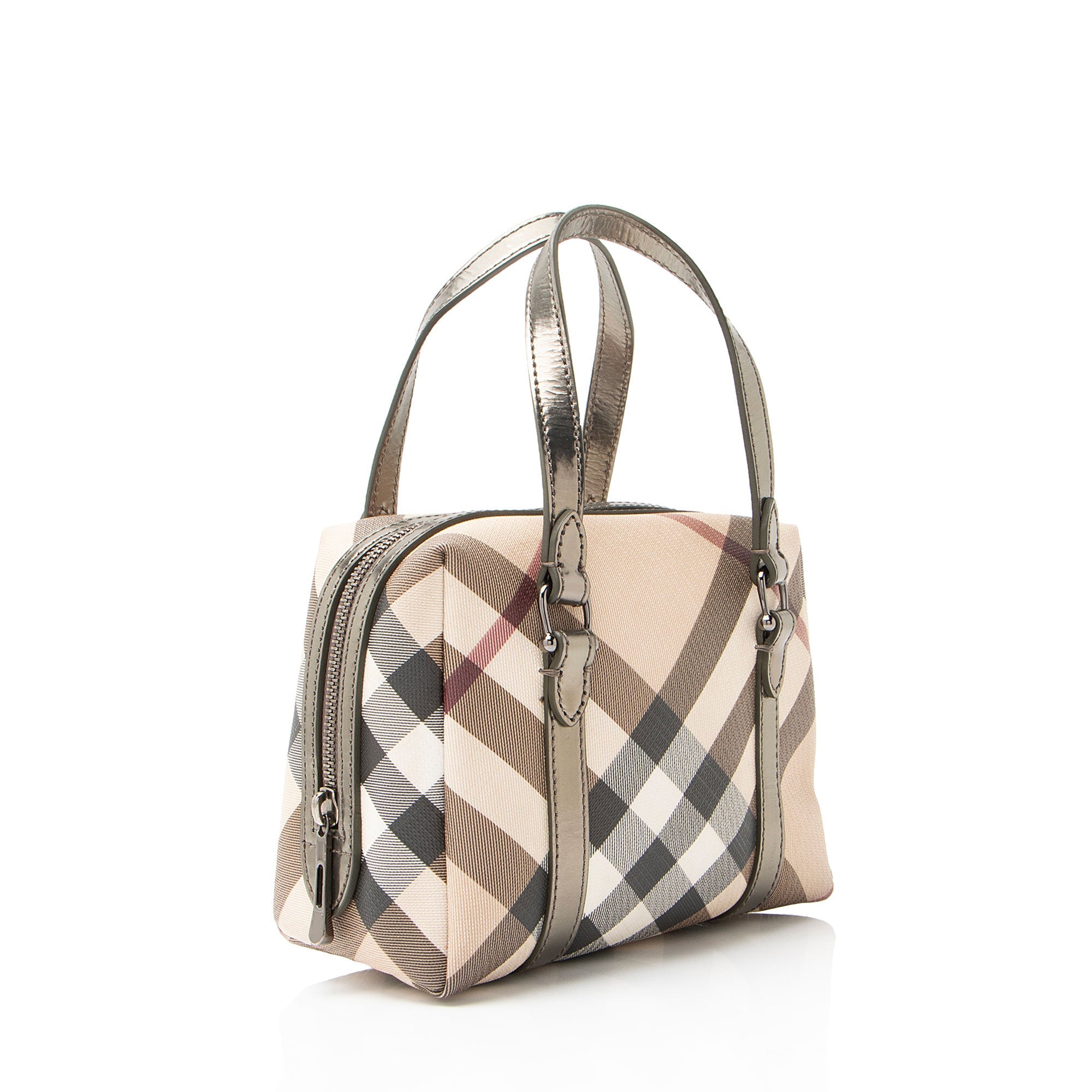 Burberry Super Nova Check Mini Boston Bag
