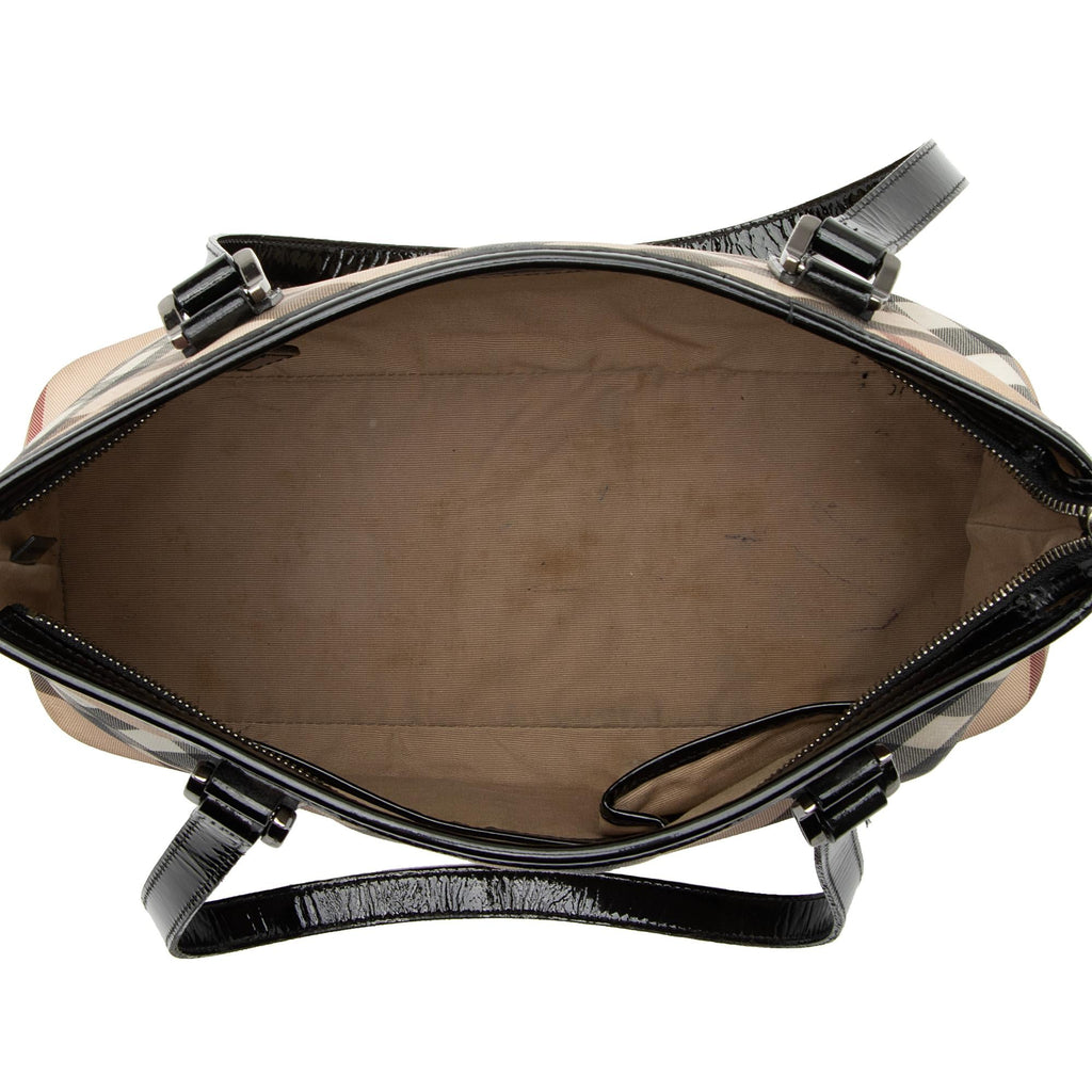 Burberry Super Nova Check Regent Tote (SHF-hyJb8u)
