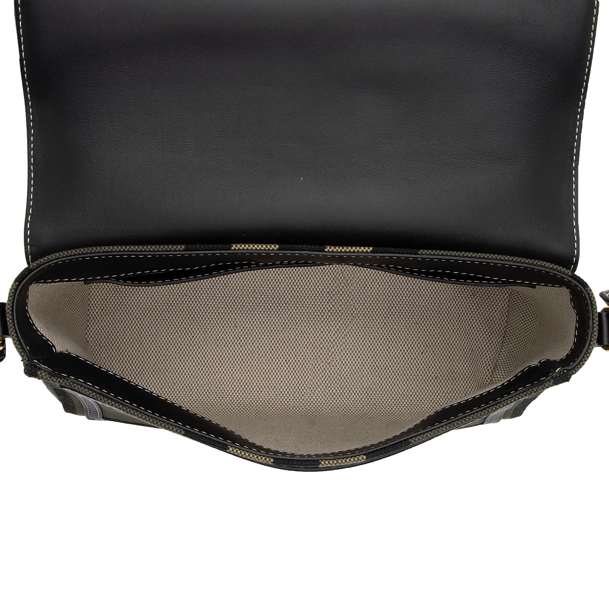 Burberry Tartan Check Calfskin Note Bag (SHF-Ek9q6h)