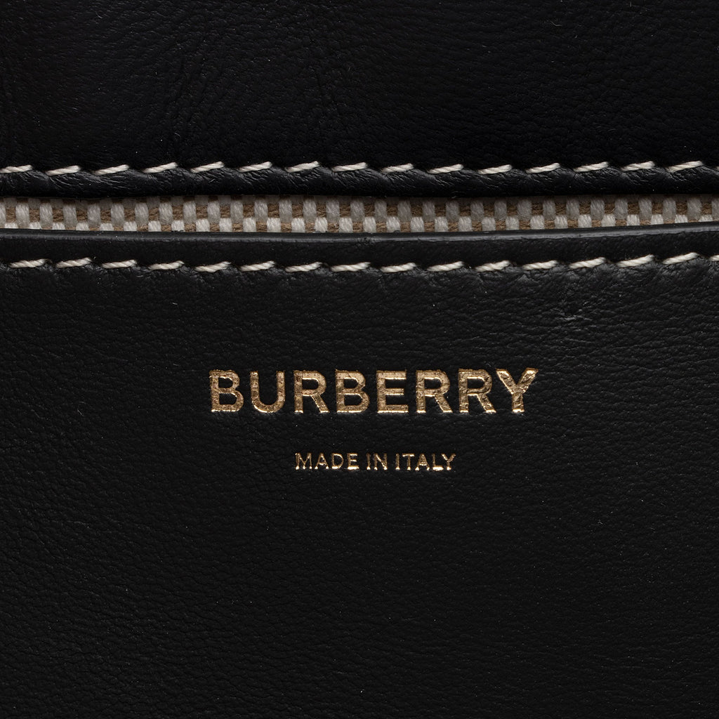 Burberry Tartan Check Calfskin Note Bag (SHF-Ek9q6h)