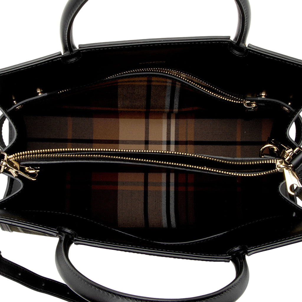 Burberry Tartan Check Title Small Tote (SHF-rYKq2Z)