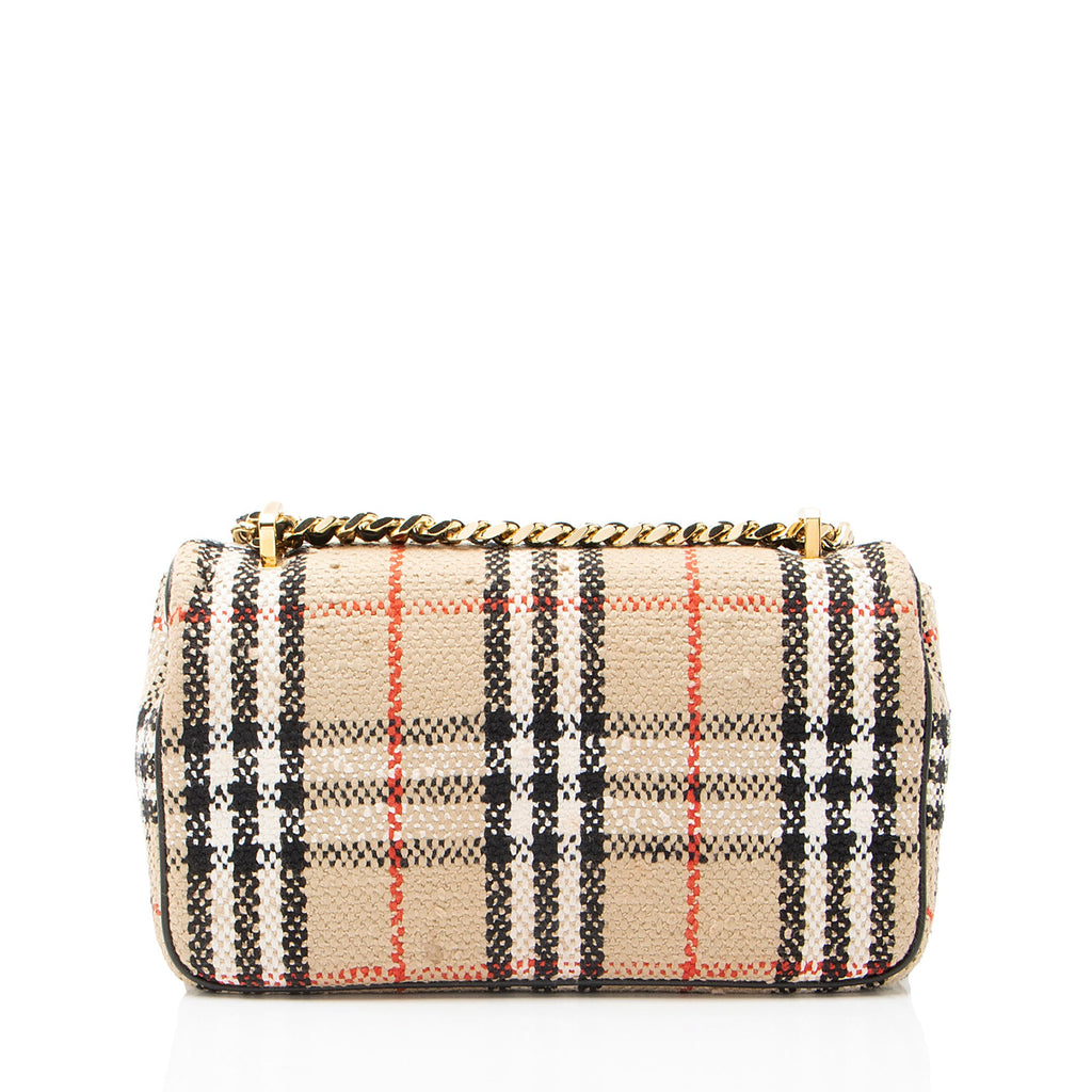Burberry Tweed TB Lola Chain Small Crossbody