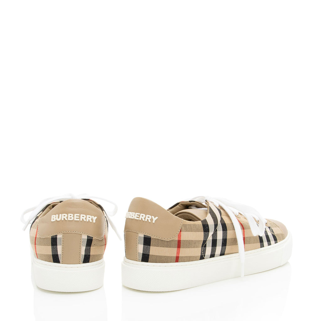 Burberry Vintage Check Albridge Sneakers - Size 6.5 / 36.5
