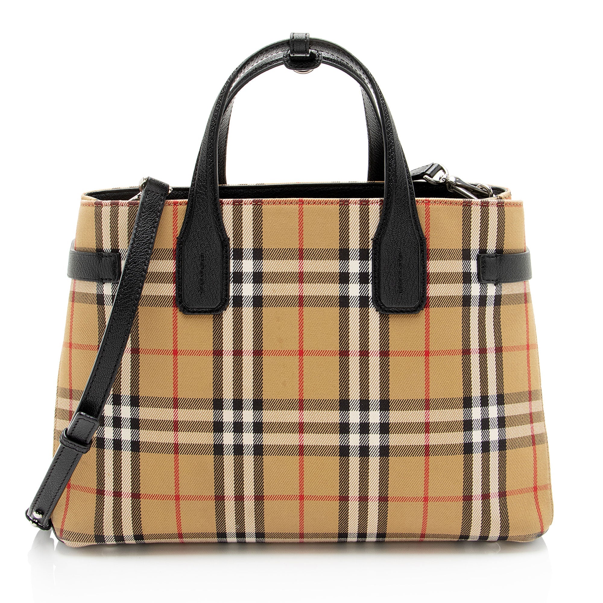 Burberry Vintage Check Banner Medium Tote