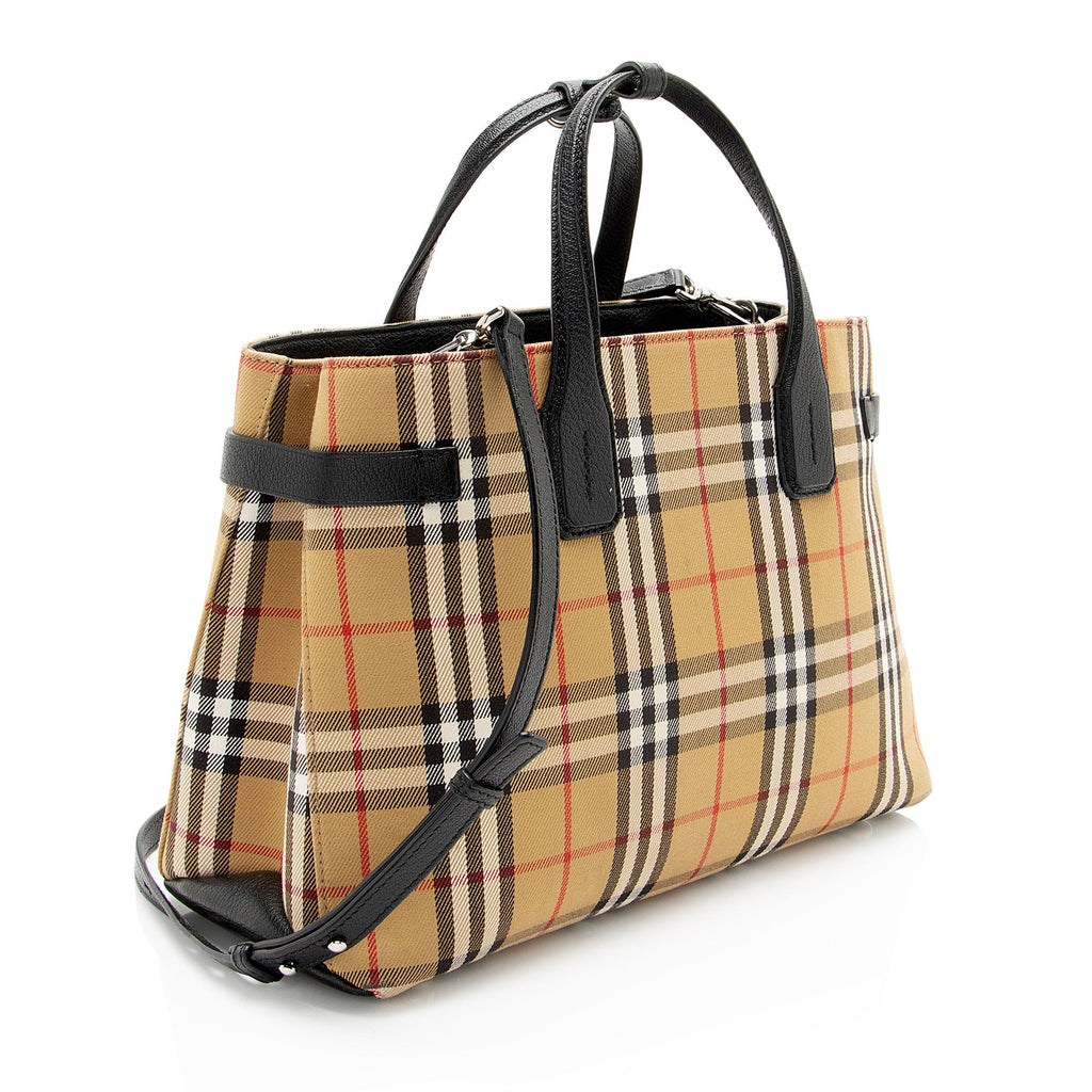 Burberry Vintage Check Banner Medium Tote