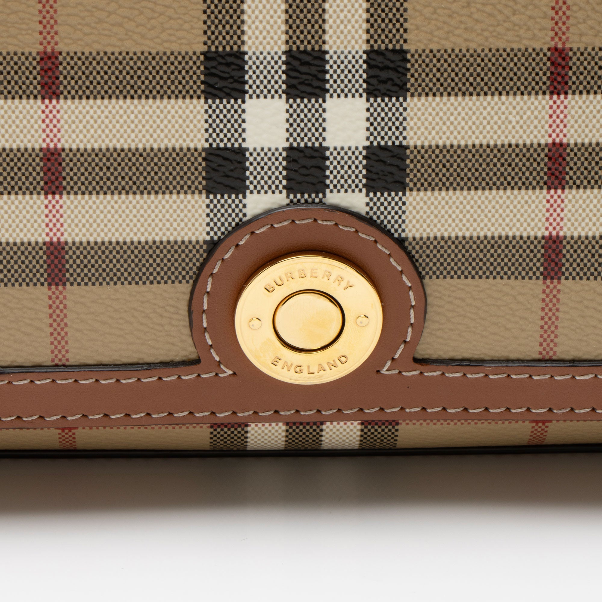 Burberry Vintage Check Note Shoulder Bag