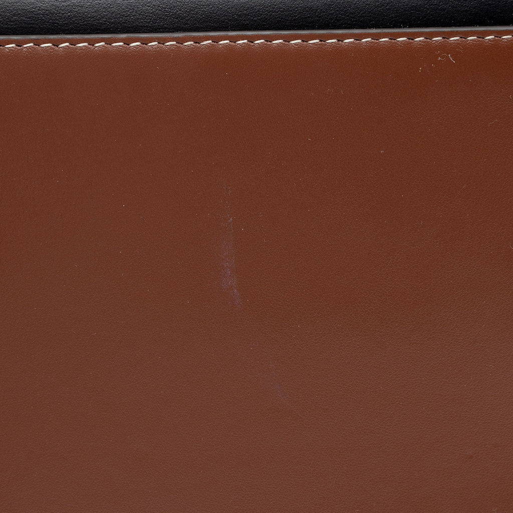 Burberry Vintage Check Smooth Calfskin Title Large Tote (SHF-NtxU8m)