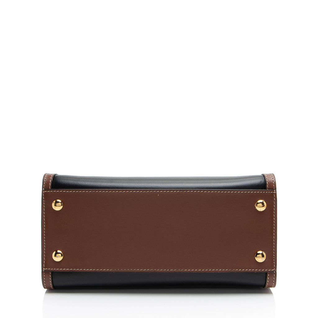 Burberry Vintage Check Smooth Calfskin Title Mini Tote