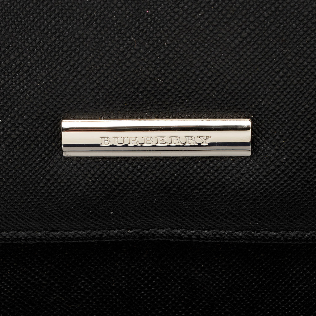 Burberry Vintage Leather Flap Satchel (SHF-dbBhnT)
