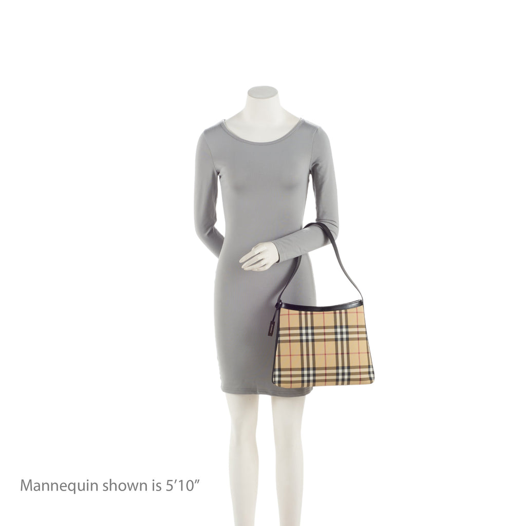 Burberry Vintage Nova Check Heath Shoulder Bag (SHF-Q35TQK)