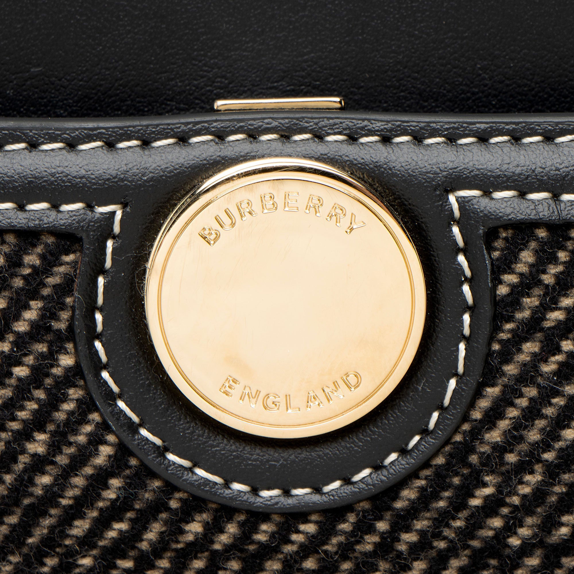 Burberry Wool Check Society XL Tote