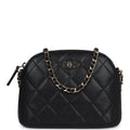 Chanel Small Clutch with Chain Black Caviar Gold Hardware
