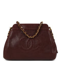 Chanel Vintage CC Shoulder Bag Brown Caviar Gold Hardware