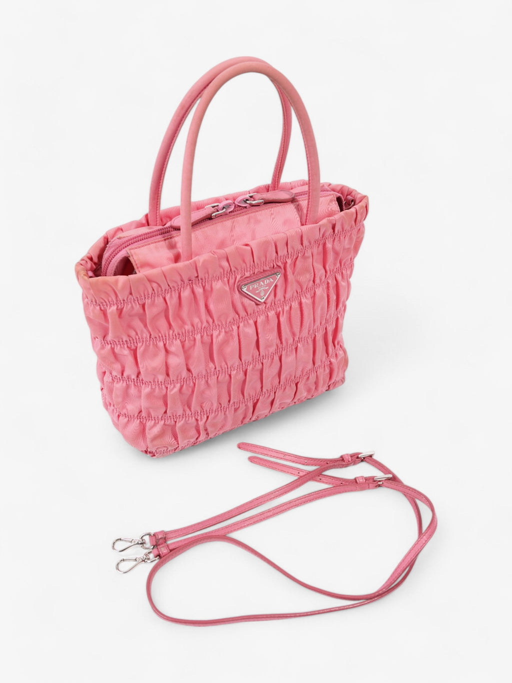 Prada Nylon Tote Pink Nylon