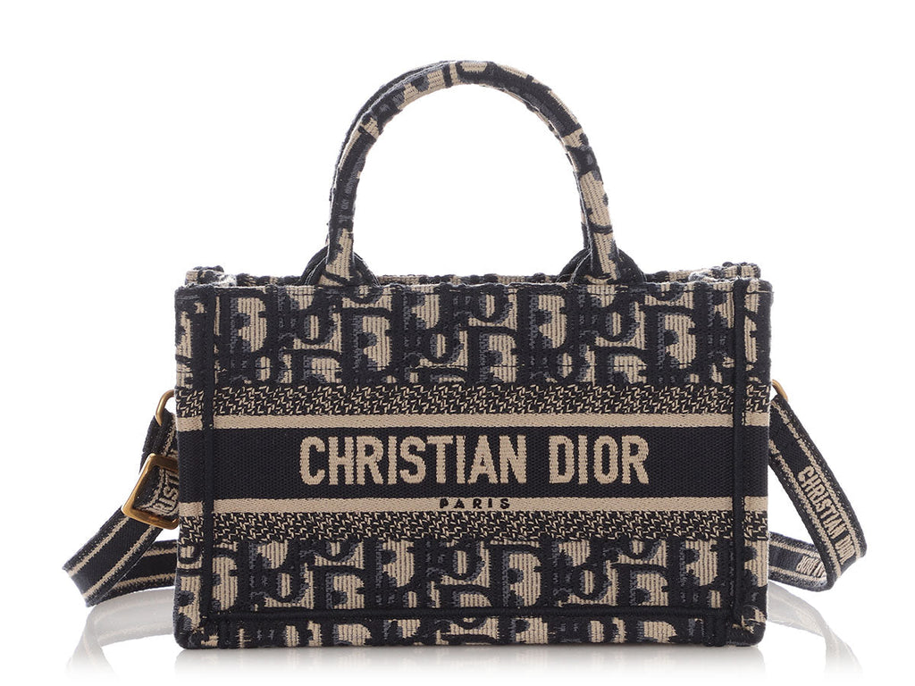 Dior Mini Blue Oblique Book Tote