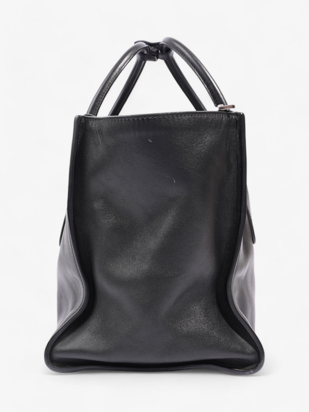 Prada Twin Pocket Tote Black Leather Medium