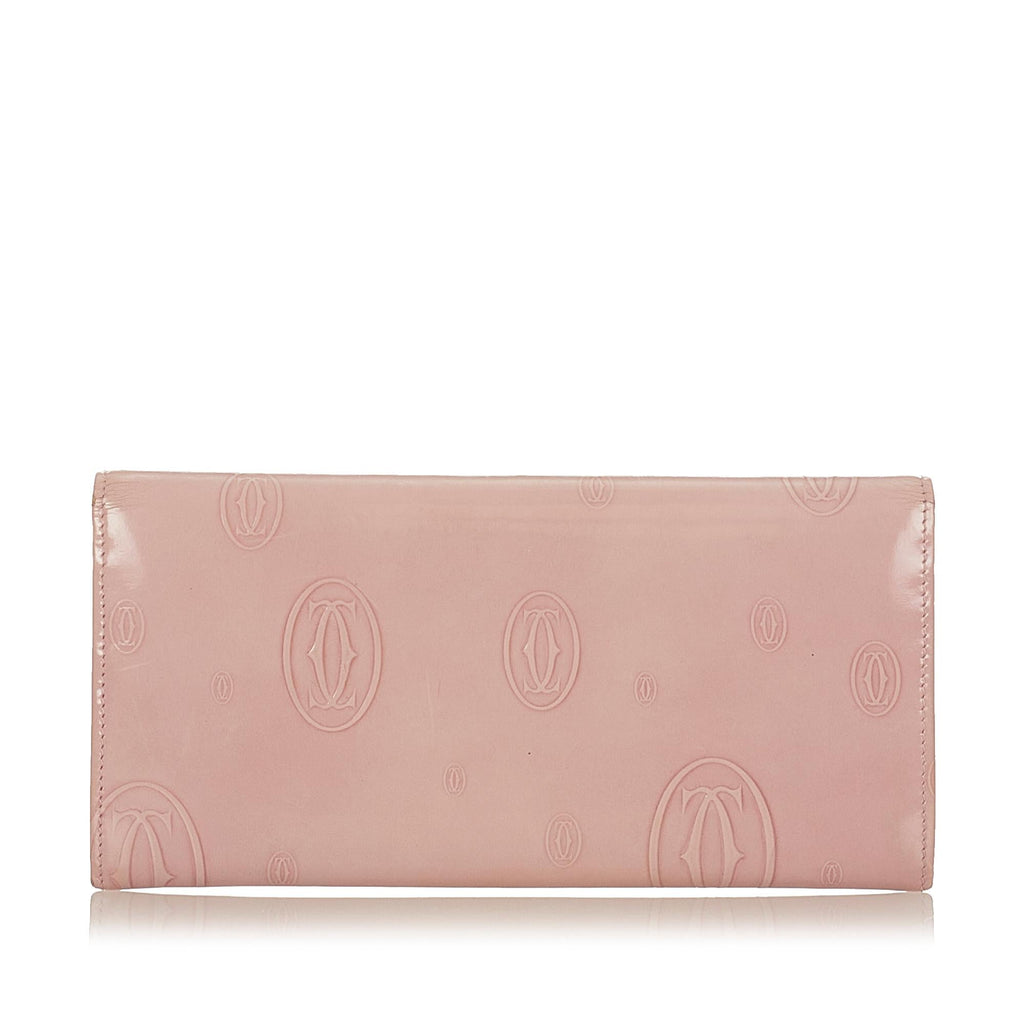 Cartier Happy Birthday Patent Leather Wallet (SHG-26111)
