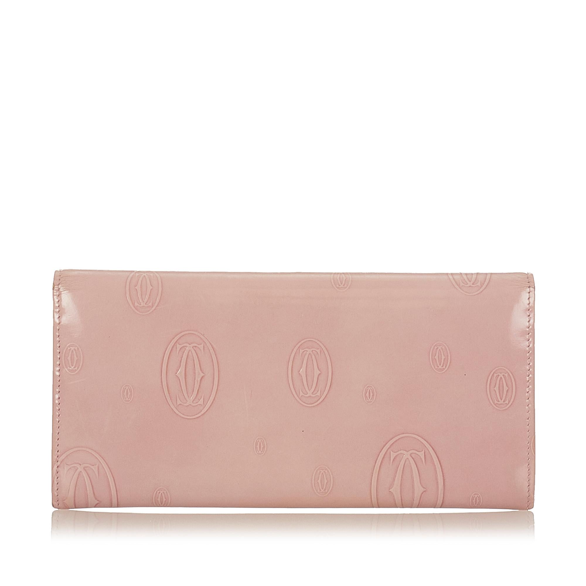 Cartier Happy Birthday Patent Leather Wallet (SHG-26111)
