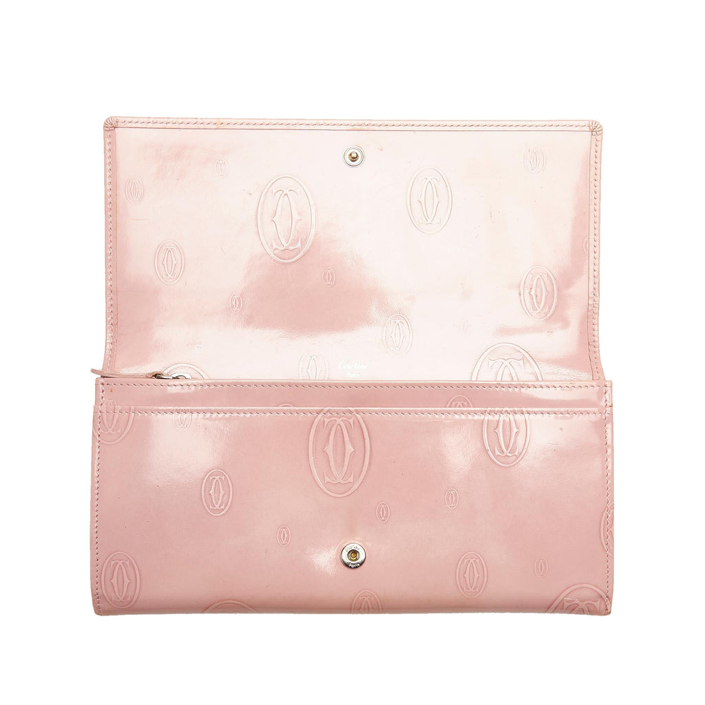 Cartier Happy Birthday Patent Leather Wallet (SHG-26111)