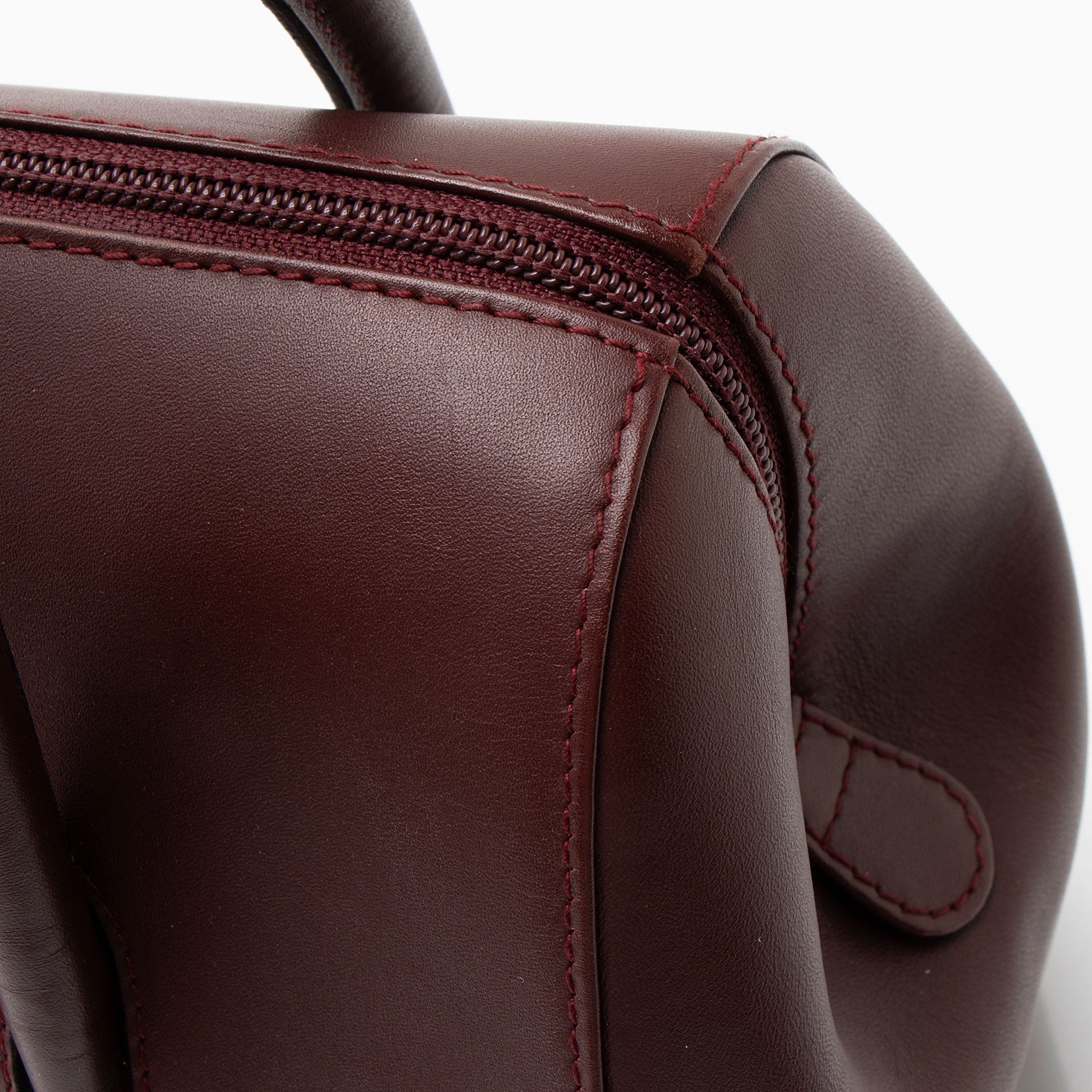 Cartier Vintage Calfskin Must de Cartier Boston Bag
