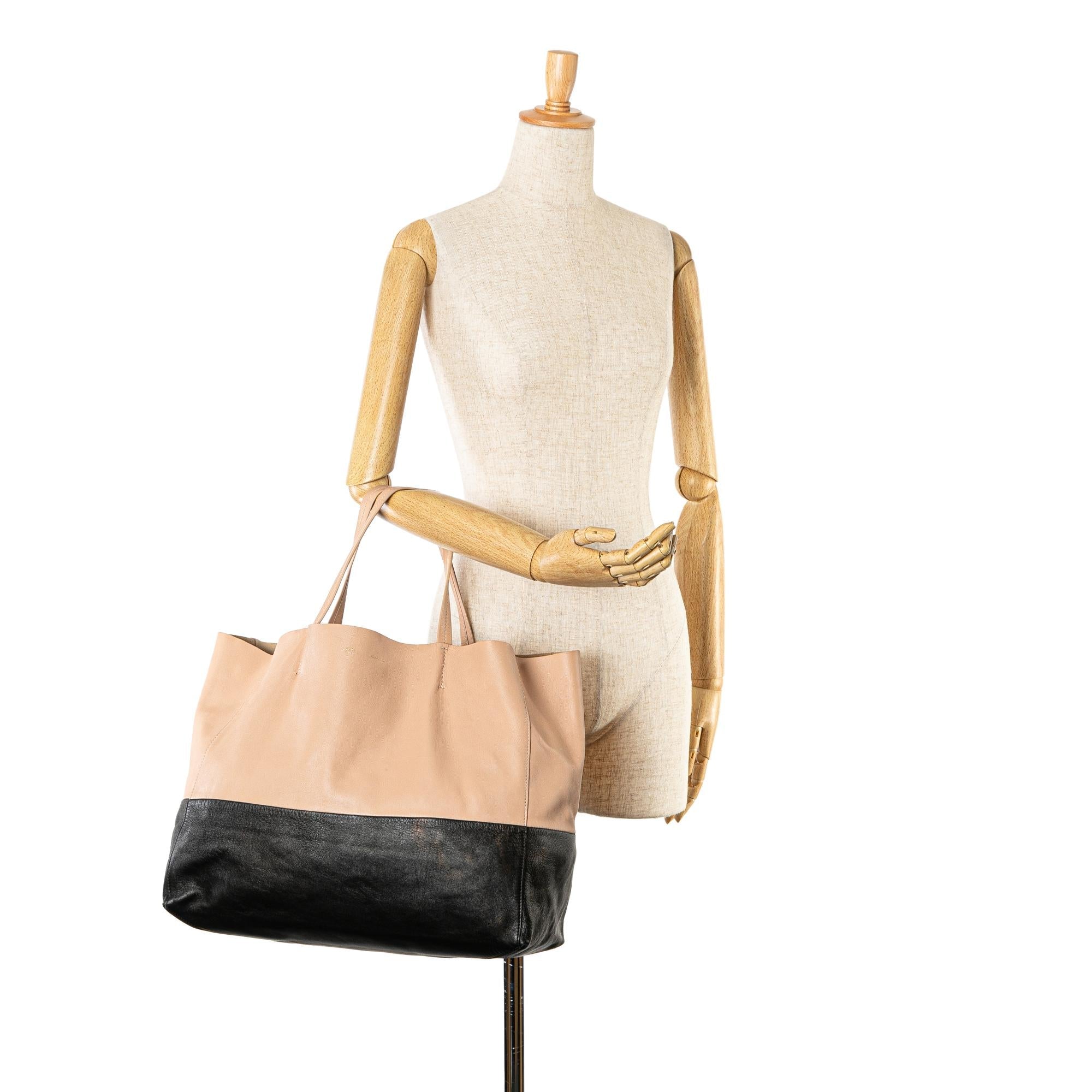 Celine Bicolor Horizontal Cabas Tote (SHG-Rl0Pxi)