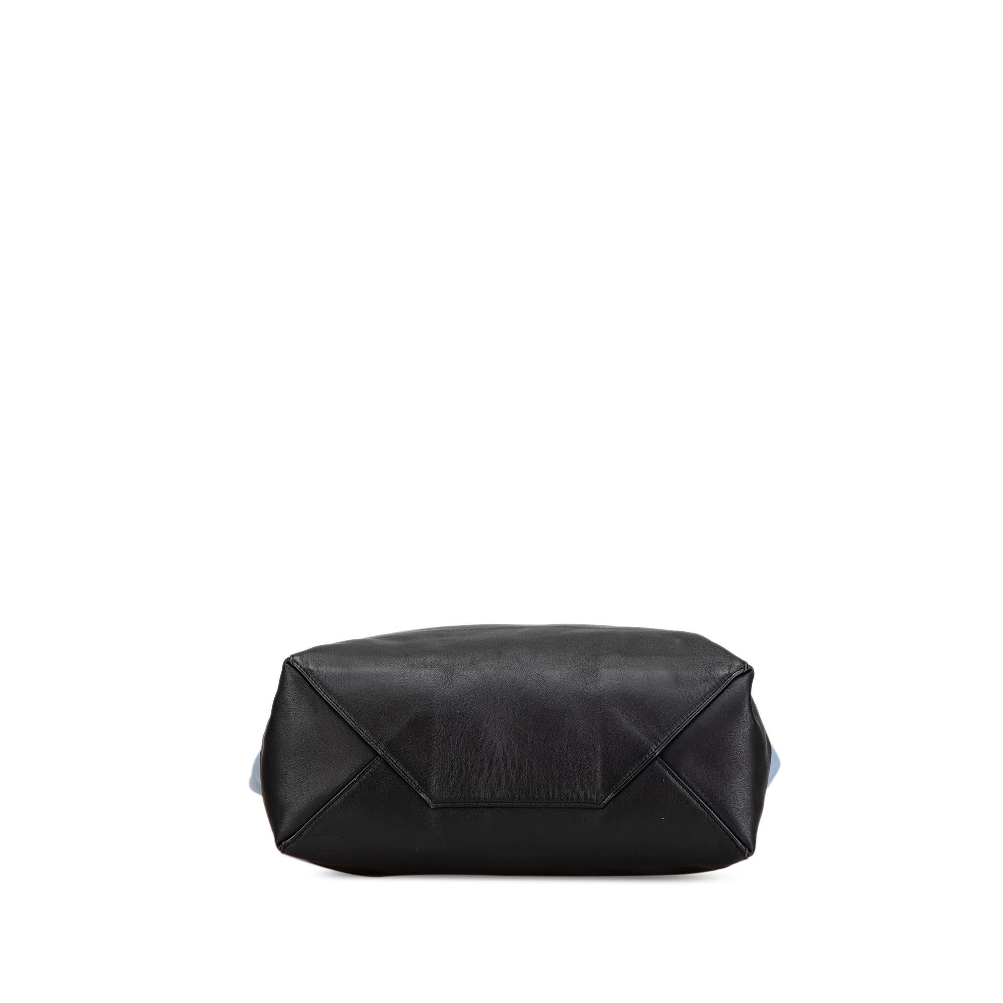 Celine Bicolor Leather Vertical Cabas Tote