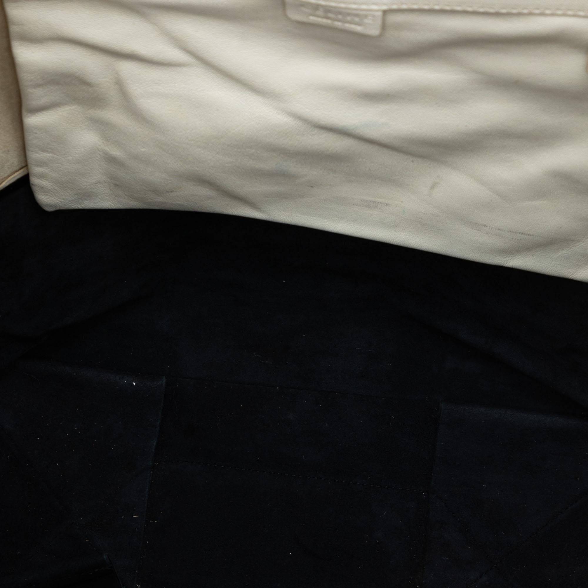 Celine Bicolor Leather Vertical Cabas Tote