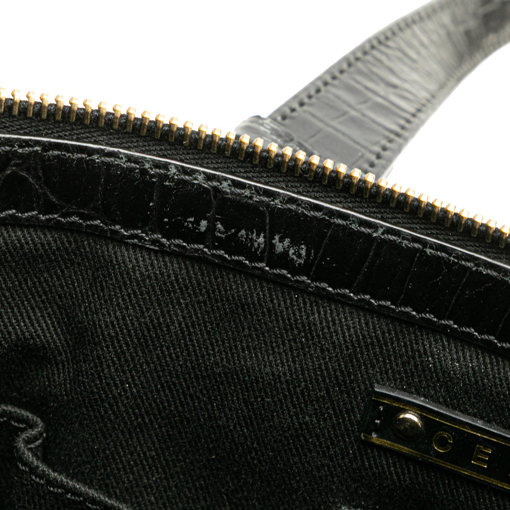Celine C Carriage Canvas Satchel