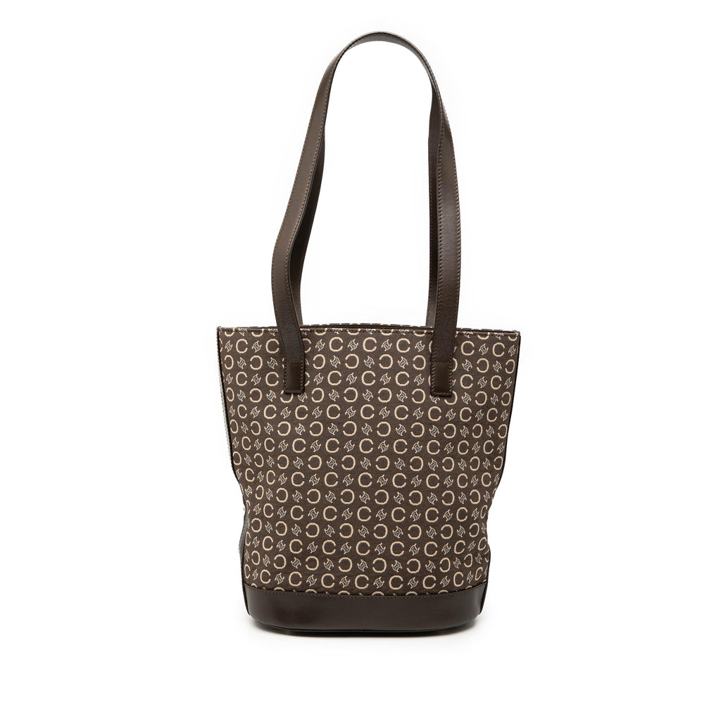 Celine C Macadam Canvas Bucket Bag