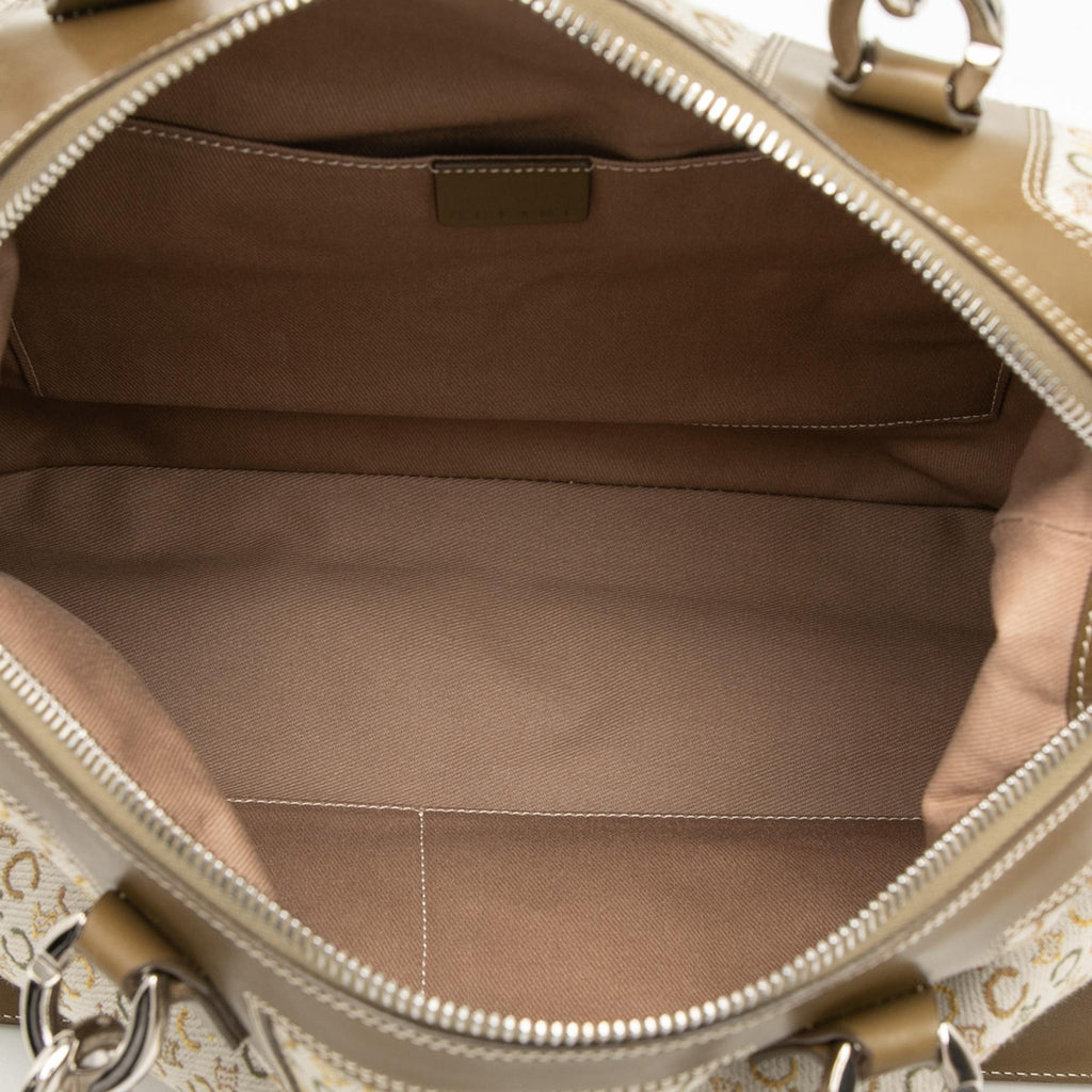 Celine C Macadam Canvas Handbag