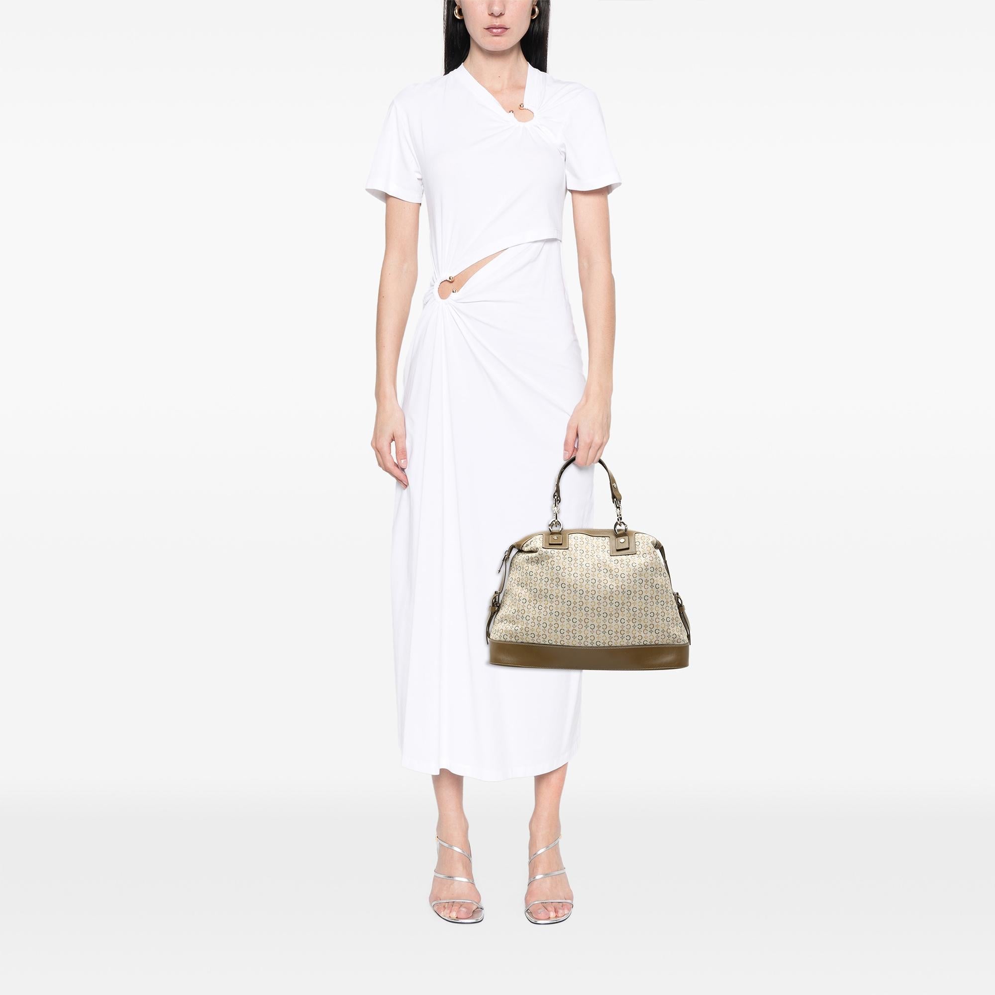 Celine C Macadam Canvas Handbag