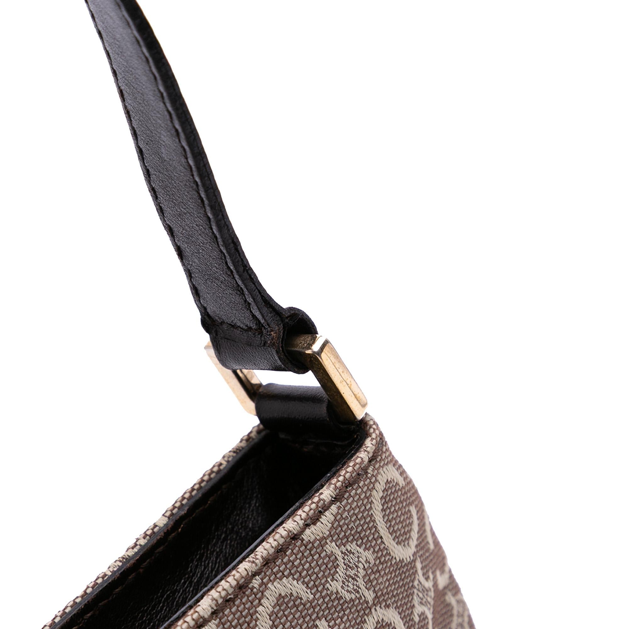 Celine C Macadam Canvas Shoulder Bag