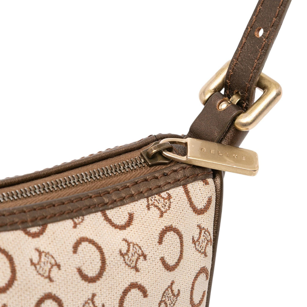 Celine C Macadam Canvas Shoulder Bag