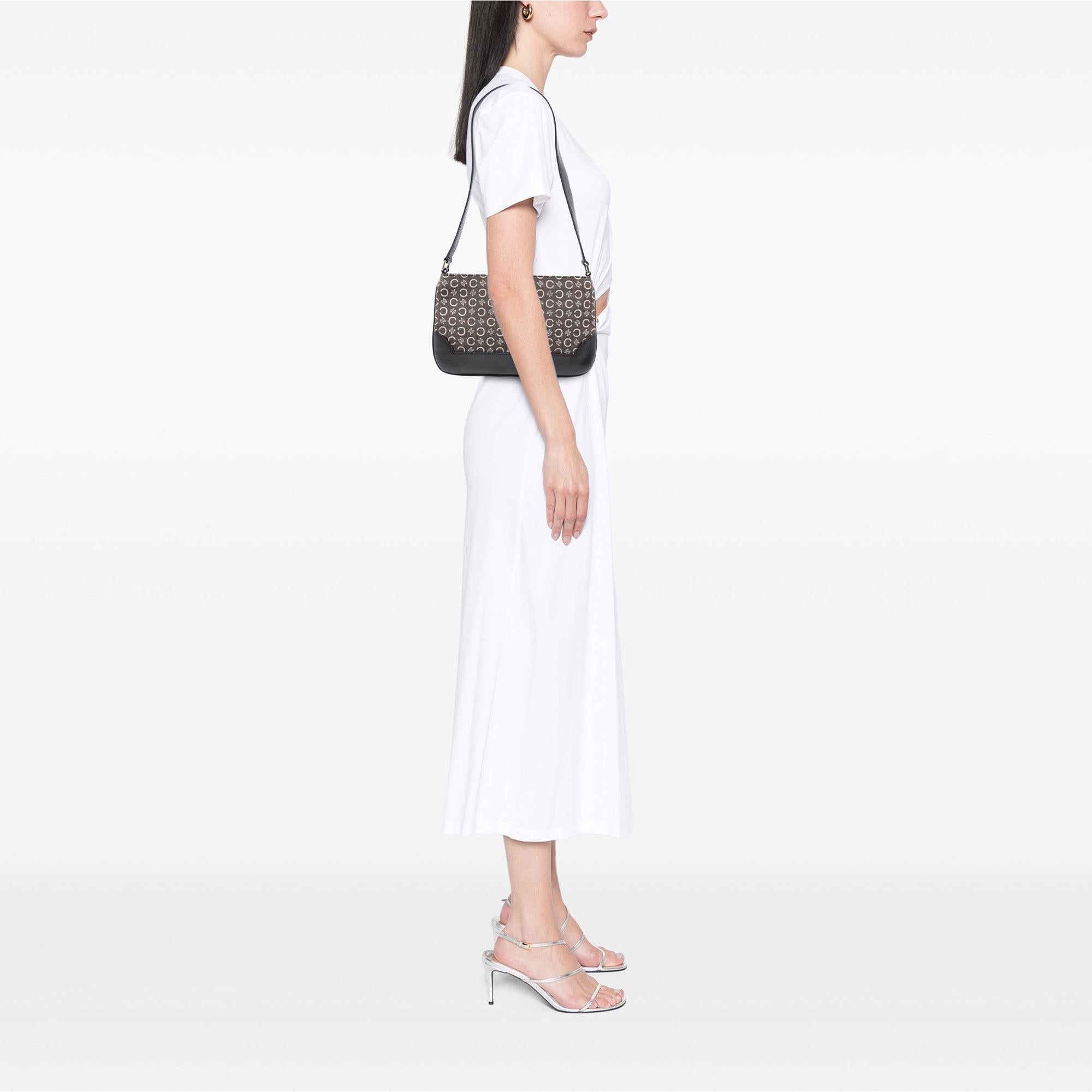 Celine C Macadam Canvas Shoulder Bag